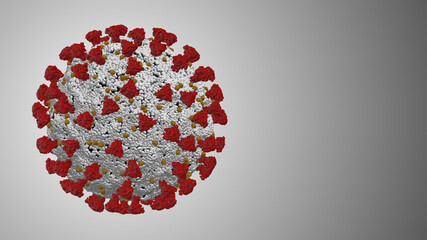 Vaccine cure Coronavirus COVID-19 to prevent pandemic virus cell outbreak - illustration render
