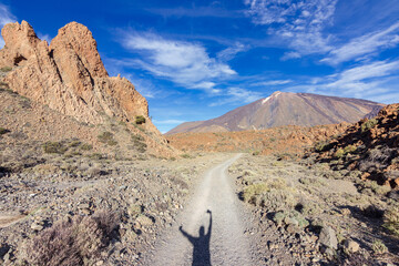 Views from Guajara mountain and surrounding area near Teide in Tenerife (Spain)