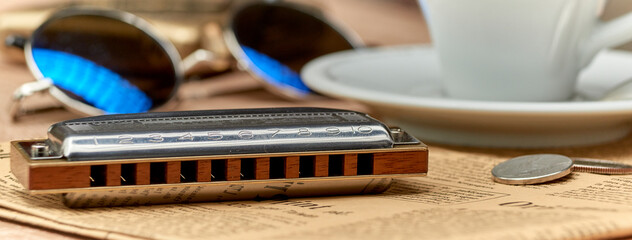 Harmonica Blues - blues diatonic harp for playing country and Western.