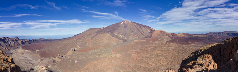 Views from Guajara mountain and surrounding area near Teide in Tenerife (Spain)