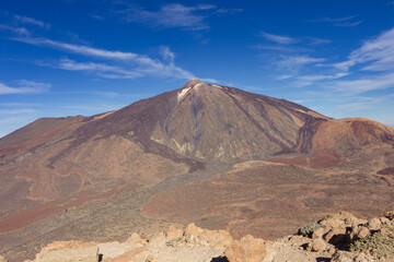 Views from Guajara mountain and surrounding area near Teide in Tenerife (Spain)
