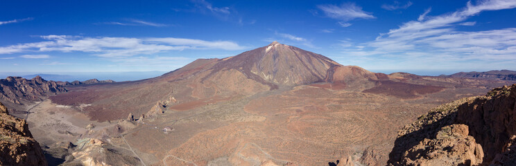 Naklejka premium Views from Guajara mountain and surrounding area near Teide in Tenerife (Spain)