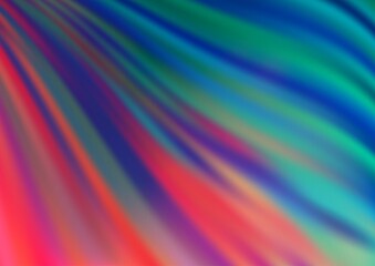 Light Blue, Red vector pattern with bent ribbons. Brand new colored illustration in marble style with gradient. Brand new design for your ads, poster, banner.