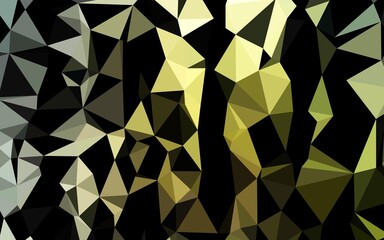 Fototapeta premium Dark Green vector shining triangular pattern. An elegant bright illustration with gradient. Elegant pattern for a brand book.