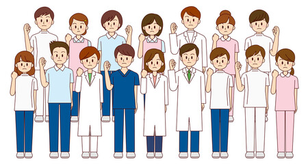 基本 RGB戦う医療従事者達