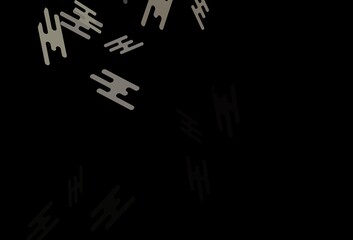 Dark Black vector backdrop with long lines.