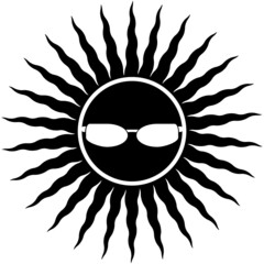 SUN AND GLASSES