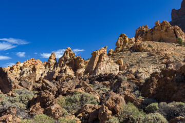 Fototapeta premium Views from Guajara mountain and surrounding area near Teide in Tenerife (Spain)