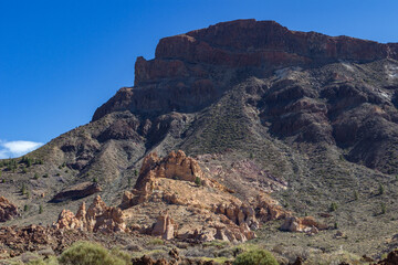 Fototapeta premium Views from Guajara mountain and surrounding area near Teide in Tenerife (Spain)
