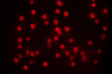 Orange Star Shaped Bokeh