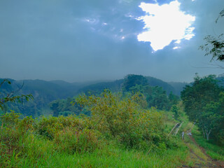 morning in the mountains