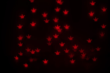 Orange Jester Hat Shaped Bokeh