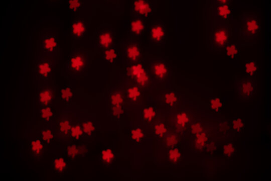 Orange Clover Shaped Bokeh - Powered by Adobe