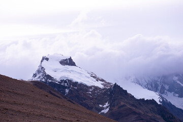 snow covered mountains Loma del Pliegue tumbado