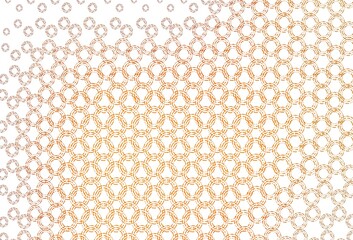 Light yellow, orange vector pattern with spheres.