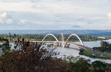 Fototapeta na wymiar Ponte JK em Brasília, Brasil.