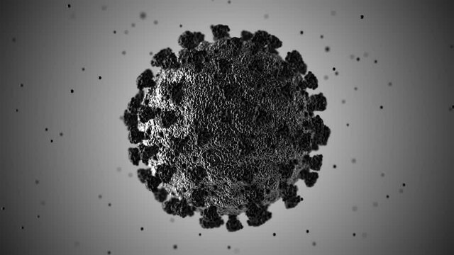 Vaccine Coronavirus 2019-nCov 3D medical virus close up of global pandemic - animation render 