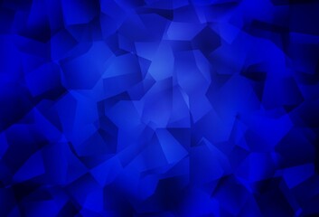 Obraz premium Dark BLUE vector abstract mosaic pattern.