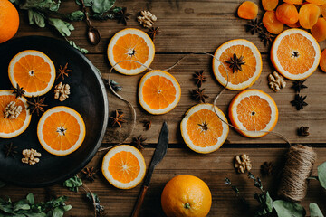 seeds and orange