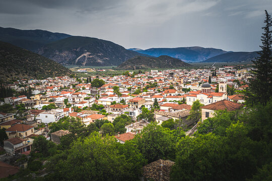 Amfissa city on Central  Greece