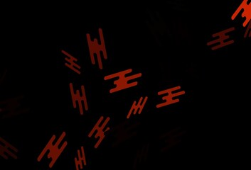 Dark Orange vector template with repeated sticks.