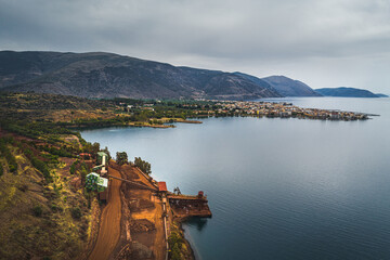 Mining near town of Itea (close to the ancient place of Delphi), central Greece