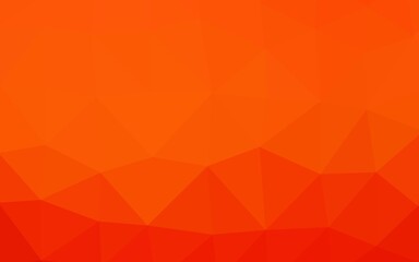 Light Orange vector blurry triangle template. An elegant bright illustration with gradient. Brand new style for your business design.