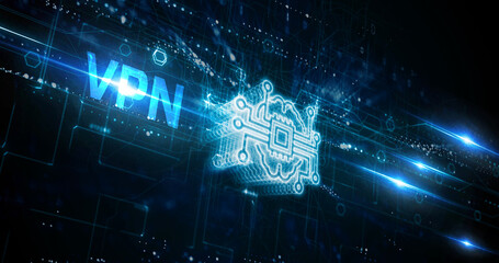 Business, Technology, Internet and network concept. VPN network security internet privacy encryption concept.