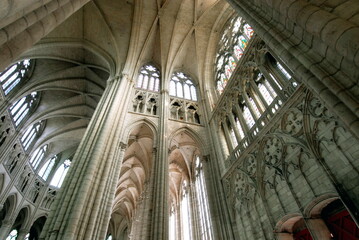 Ville de Meaux, cathédrale Saint-Etienne, département de Seine-et-Marne, France