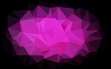 Light Pink vector abstract mosaic background. A sample with polygonal shapes. New texture for your design.