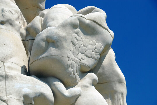 Ville de Meaux, monument américain "La Liberté éploré". A été offert par les Etats-Unis à la France en 1932, batailles de la Marne de 1914 et de 1918, département de Seine-et-Marne, France