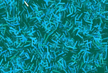 Dark blue, green vector background with straight lines.