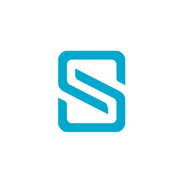 Sync Letter S alphabet icon vector logo