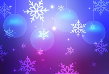 Light Blue, Red vector layout in New Year style.