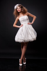 Naklejka premium Young Beautiful Bride