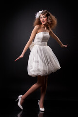 Naklejka premium Young Beautiful Bride