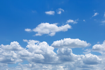 clouds in the blue sky nature background
