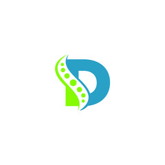 d chiropractic inside logo design