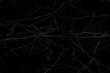 Black marble natural pattern for background, abstract black and white