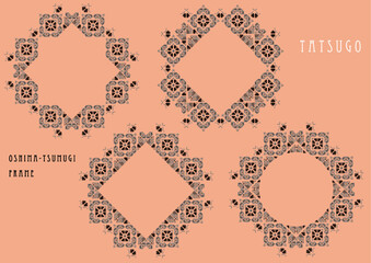 奄美大島紬龍郷柄レースのかわいいフレーム