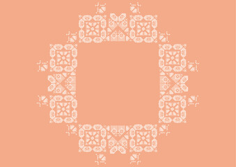 奄美大島紬龍郷柄レースのかわいいフレーム