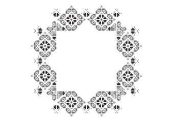 奄美大島紬龍郷柄レースのかわいいフレーム