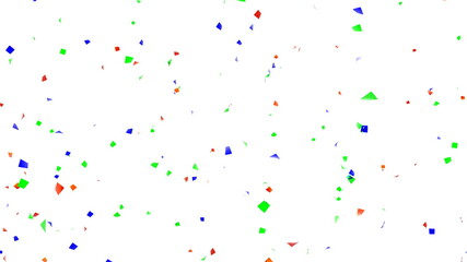  紙吹雪 カラフル パーティクル キラキラ 透過背景