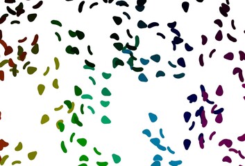 Light Multicolor, Rainbow vector texture with random forms.