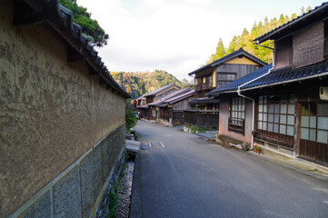 世界遺産である石見銀山の街並み