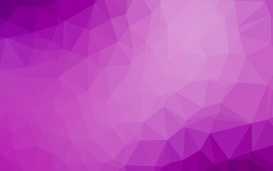 Fototapeta premium Light Purple vector triangle mosaic texture. A sample with polygonal shapes. Triangular pattern for your business design.