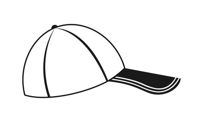 Baseball hat illustration vector logo