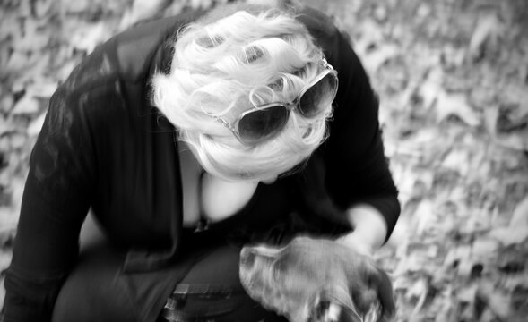 portrait of a person with sunglasses