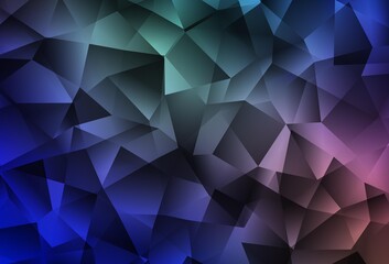 Fototapeta premium Light Blue, Red vector low poly background.