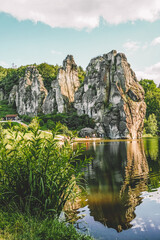 Fototapeta na wymiar Mountain landscape in Europe Germany